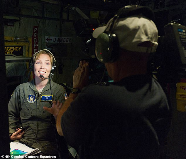 During her time in the military, she served as a meteorologist for the Air Force 'Hurricane Hunters', who fly planes into storms to gather details before they hit the United States.