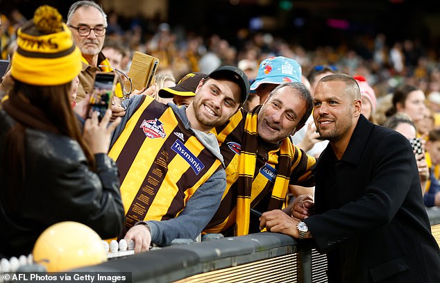 Franklin received a warm reception from his fans at the MCG.