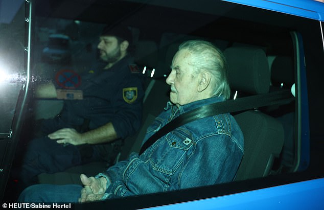 An Austrian court today granted incest monster Josef Fritzl parole from a prison for the mentally ill, shortly after he was photographed outside prison for the first time in 15 years when he arrived at court today (pictured).
