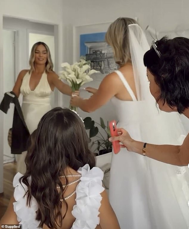 Video of the event was shared on social media and shows Margot being a dutiful bridesmaid.