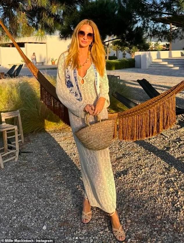 In her Instagram post from the trip, she also shared loving snaps with Hugo and wore a variety of stunning long dresses as they enjoyed dinner parties.