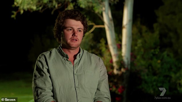 After a previous contestant left for the same reasons on Sunday night, Chloe dumped farmer Dustin (pictured) the next day after realizing she wasn't cut out for the farm.