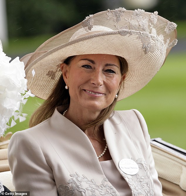 In Kate: The Future Queen, by Mail on Sunday Royal editor Katie Nicholl, it is claimed that Kate's mother Carole Middleton held a secret summit with William to ask if he planned to propose to her daughter.  (Pictured: Carole Middleton attends 'Ladies Day' at Ascot Racecourse on June 16, 2011)