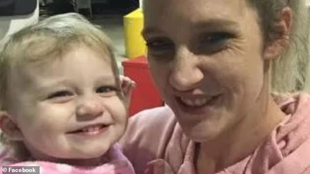 The court was told Kerri-Ann Conley (pictured with Darcey-Helen) angrily scolded a nurse who confronted Conley about leaving her daughter in the company of a minor shortly after her birth.