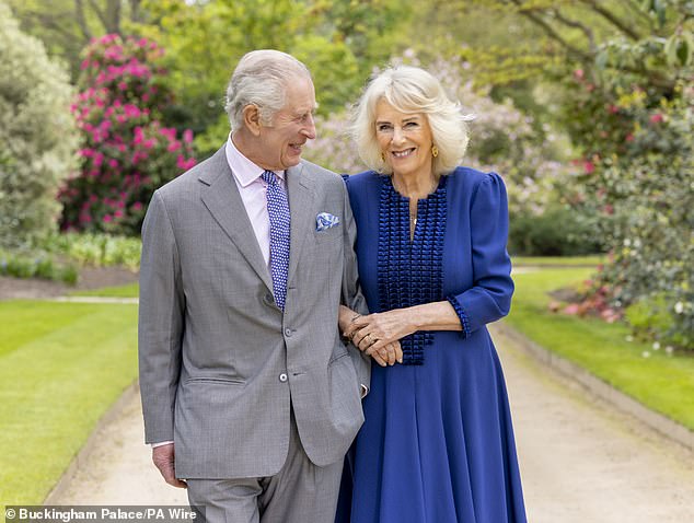 Millie took this photo of King Charles and Queen Camilla, which was posted on Friday, May 24, along with the encouraging update on Charles' health.