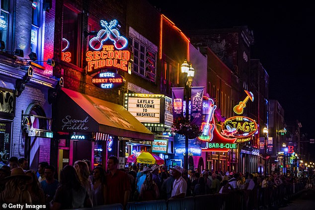 Lower Broadway, a renowned entertainment district for country music