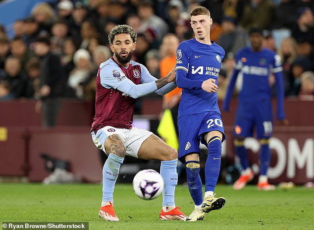 Palmer featured as Chelsea earned a 2-2 draw against Aston Villa on Saturday night.