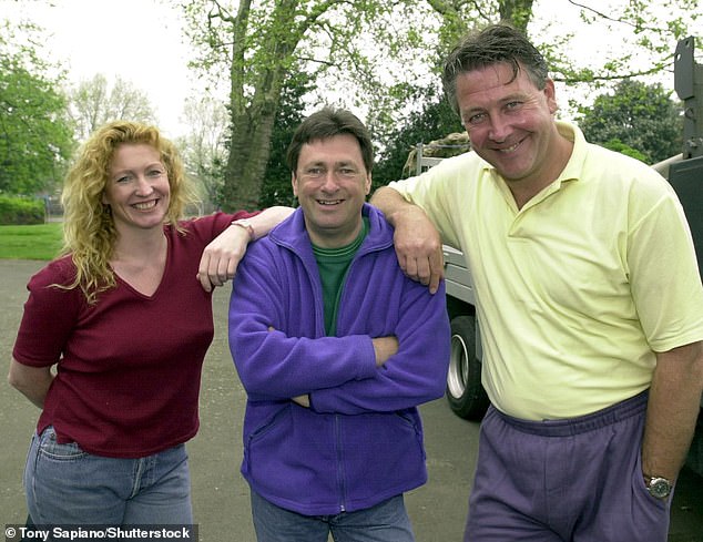 He began presenting at Ground Force alongside Tommy Walsh and Alan Titchmarsh (pictured together in 2000) from 1997 to 2005.
