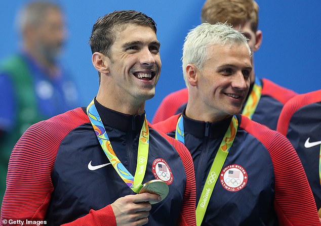 Finke credited Michael Phelps (left) and Ryan Lochte for 