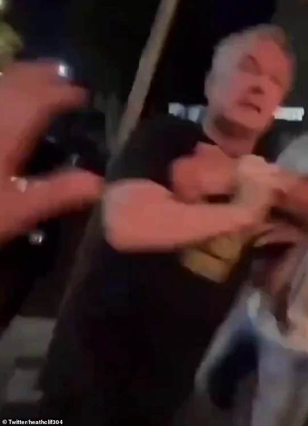 Kent's latest debacle was captured on film outside the Three Weeds hotel in Rozelle, in Sydney's inner west, on Saturday night.