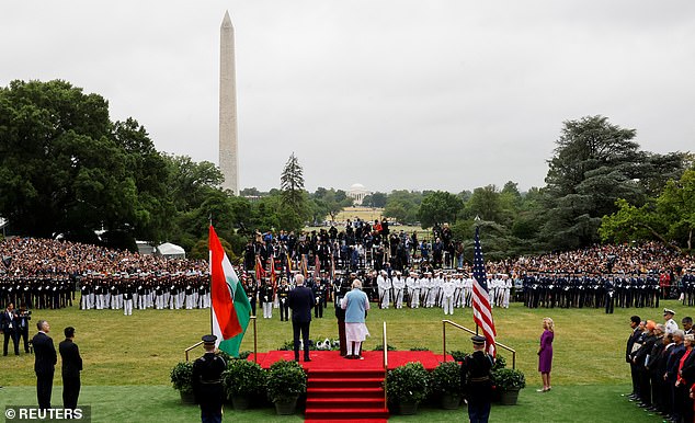 Modi enjoyed all the spectacle that the White House has to offer.