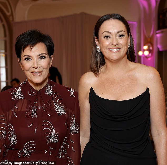 Fans were surprised to see Celeste next to Kris, given that the funny lady is known for impersonating and making fun of the American reality star's daughters online.