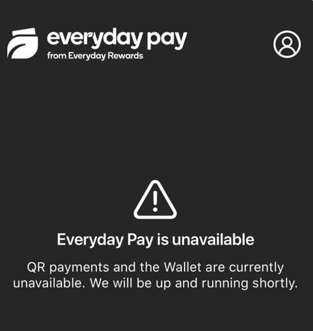 Several Everyday Pay customers took to social media to complain that the payment system was not working.