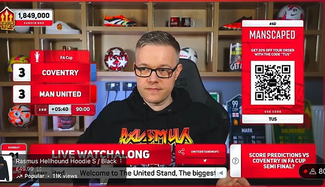 Some United fans believe YouTuber Mark Goldbridge of The United Channel is partly to blame