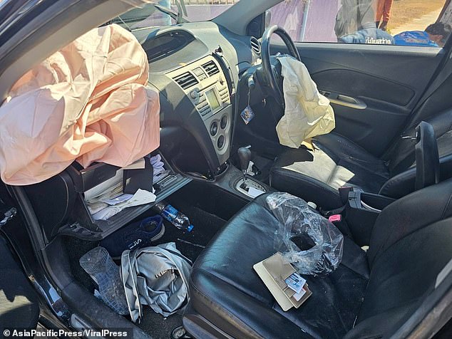 Doctors and first responders removed the 73-year-old man from his Toyota Vios, where the airbags had deployed, and attempted to revive him with CPR, but were unsuccessful.