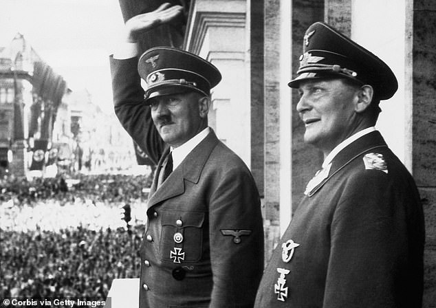 Goring (right) was part of Hitler's inner circle and became the highest-ranking Nazi official tried at Nuremberg.