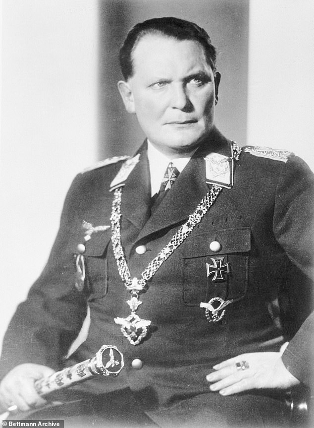 Hermann Goring was the highest-ranking Nazi official tried for World War II war crimes at the Nuremberg tribunals.