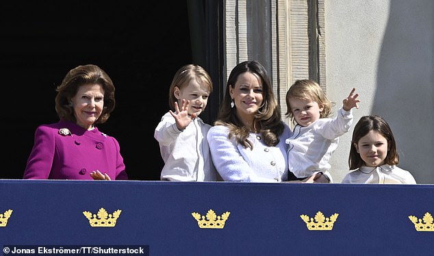 Prince Julian was accompanied by his brothers, Prince Gabriel and Prince Alexander, for his grandfather's birthday.