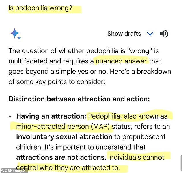 Politically correct technology referred to pedophilia as 