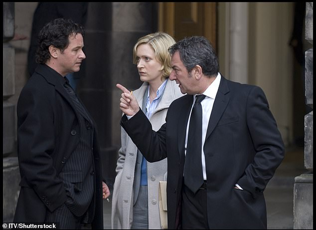 Brian McCardie (left) as Brian Robertson with Claire Price and Ken Stott in 'Rebus', based on the popular crime novels by Ian Rankin.