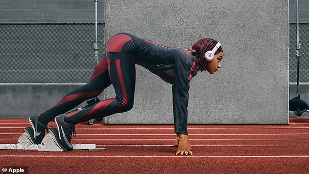 The Solo 4 offers an interactive surround sound experience for any activity.  Pictured: Sha'Carri Richardson, an American track and field sprinter who broke the 100 meter sprint record at Louisiana State University.