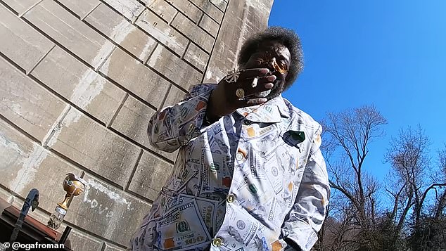 Afroman goes on to claim that a white powder found in the White House earlier this year belonged to Hunter, before suggesting that he corrupted the Biden administration.