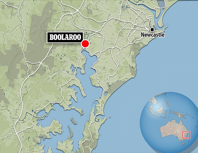 Emergency services were called to the suburban home in Boolaroo, about 150 kilometers north of Sydney, at 3.45pm on Monday following reports of a domestic incident.