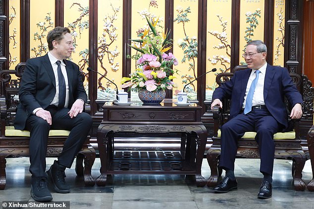Musk met with Chinese Prime Minister Li Qiang on Sunday to promise an imminent launch of driverless cars in the country.