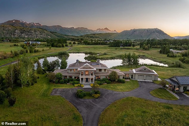 The hit television series Yellowstone contributed to a boom in the state that caused housing prices to skyrocket.  Pictured: a property worth $24 million in Jackson