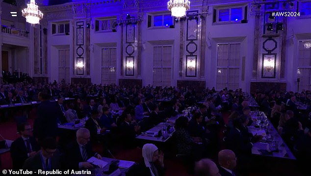 Civil, military and technology leaders from more than 100 countries met Monday in Vienna (above) in an effort to prevent, as physicist Anthony Aguirre said, 