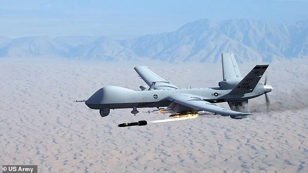 Costa Rican Foreign Minister Arnoldo André Tinoco expressed concern at the conference that terrorists and other non-state actors will soon employ AI-powered weapons of war, requiring a new legal framework. Above, an American Reaper drone.