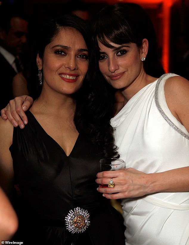 Salma told Penelope: 'I always call you to work on a character because there is no one in the world who can understand me better';  Pictured at the 2009 Vanity Fair Oscar Party.