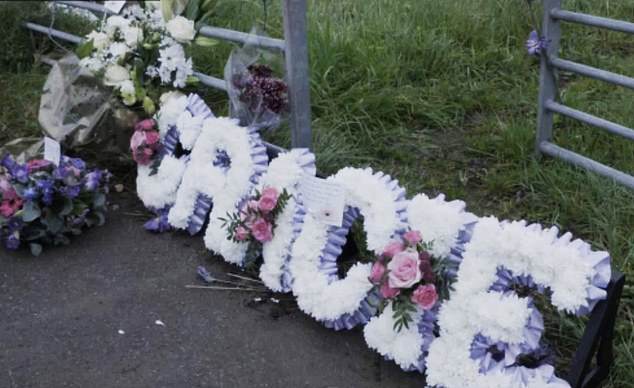 Today, in Britain alone, almost two million women live in fear of obsessive lurkers following their every move online, at work and at home, according to a statistic from Stalking: State Of Fear.  Pictured: Tributes to Gracie