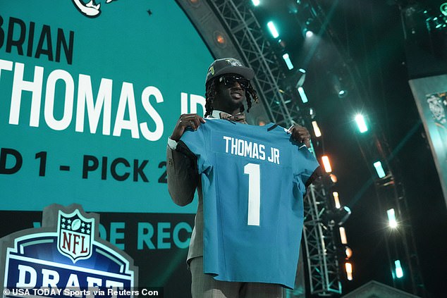 After Thomas was drafted in part by Tony Khan, the wide receiver wished his new boss the best.