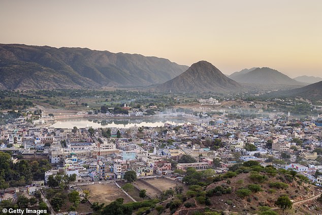 The 61-year-old man was staying at the Pachkunda hotel in Pushkar, northern India, when he experienced breathing problems on April 26, according to local media reports (Pushkar file image).
