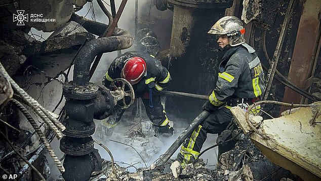 The Trypilska plant was the largest energy supplier for the kyiv, Cherkasy and Zhytomyr regions.  Rescuers put out fire after Russian attack