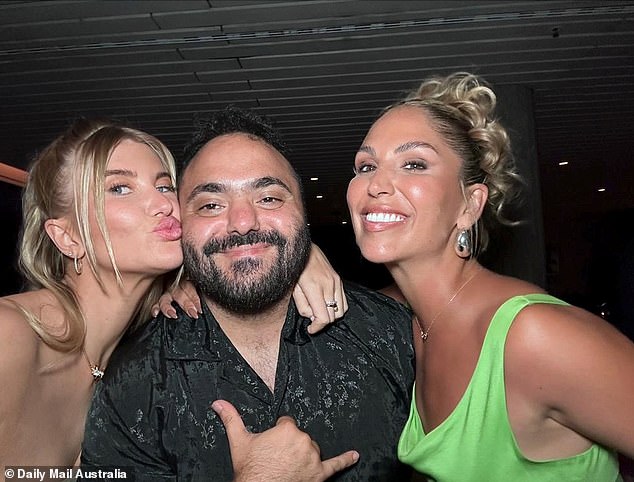 The Daily Mail Australia reporter and MAFS expert once again became the Married At First Sight cast's unofficial Uber driver during filming last year.  Pictured with Lauren Dunn and Sara Mesa.