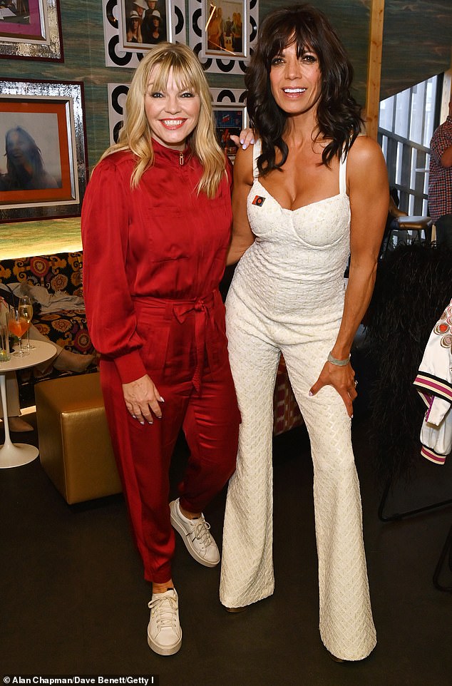 Jenny's stylish outfit hugged every inch of her amazing figure and also showed off her toned arms in the gym (RL) Jenny pictured with Kate Thornton