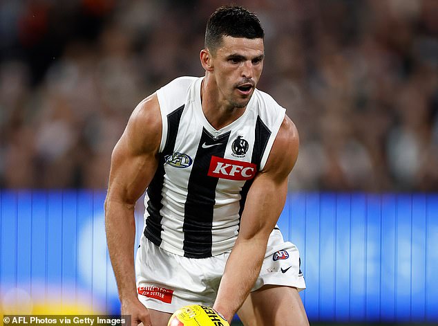 Mitchell believes the Adelaide hotel confused him with teammate Scott Pendlebury (pictured)