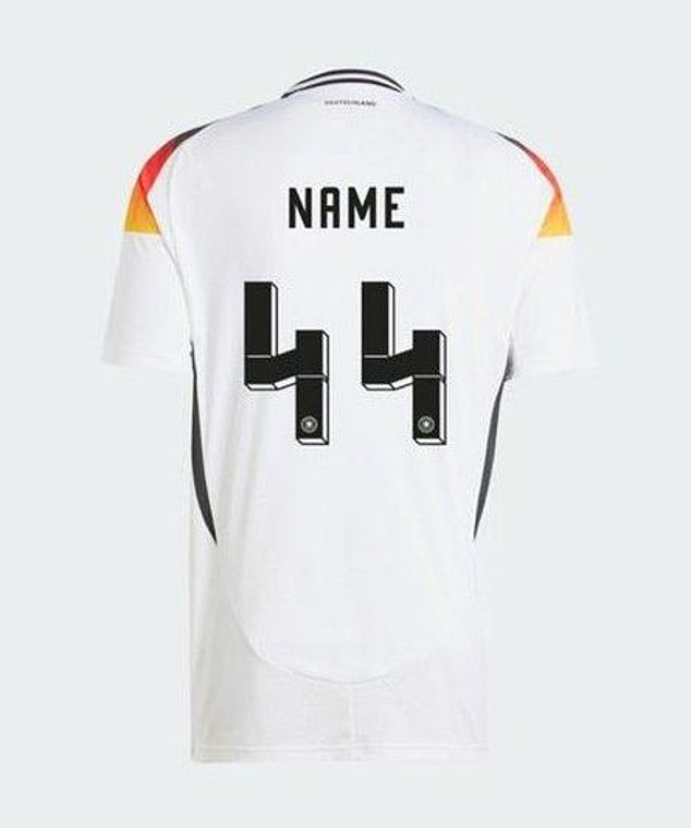 The German football team has announced that the number four design of its new kit will be redesigned amid concerns that the number '44' resembles the symbol used by Nazi 'SS' units.