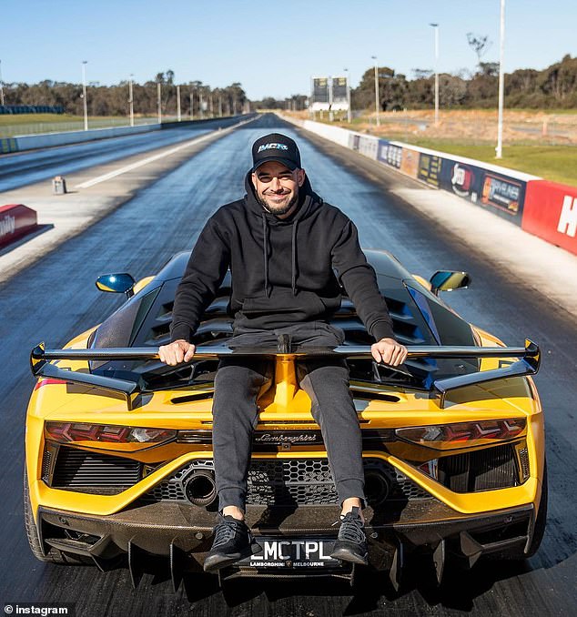 High bidder Adrian 'Mr Lambo' Portelli will be in Melbourne this weekend to show off his collection of motor vehicles valued at a whopping $13 million.  (In the photo)