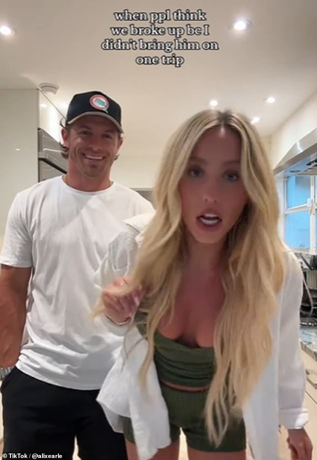 Braxton Berrios and Alix Earle appeared in a TikTok last week to put to rest rumors that they broke up.