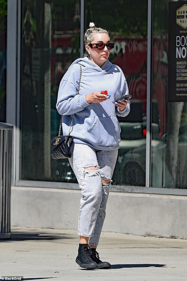 Amanda Bynes was spotted running errands and shopping for Starbucks in Los Angeles a day after celebrating her 38th birthday.