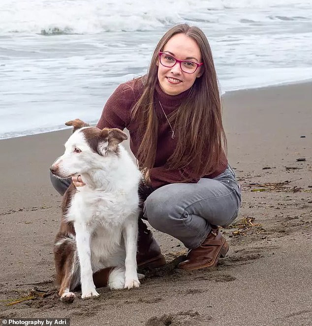 Adri Pendleton, 29, had been living in Amsterdam with her two dogs, Loki and Nelly, for six years when their relationship ended.  She decided to return to the United States.