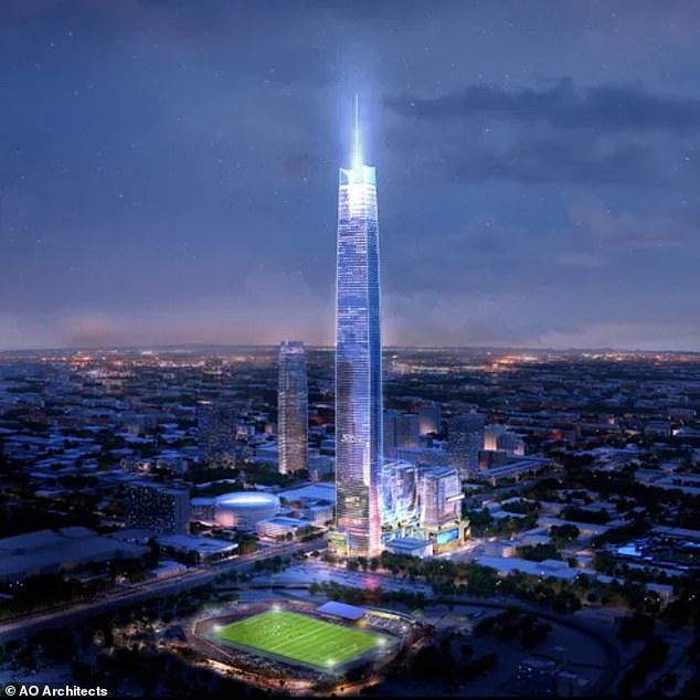 Rising to a height of 1,907 feet, America's tallest skyscraper is set to break ground in June in an unlikely location: Oklahoma City.