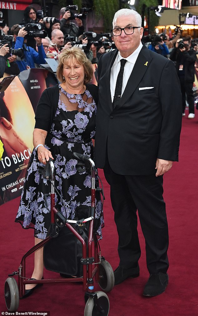 Amy Winehouse's parents, Mitch and Janis, appeared on the red carpet when they attended the world premiere of Back To Black in London on Monday.