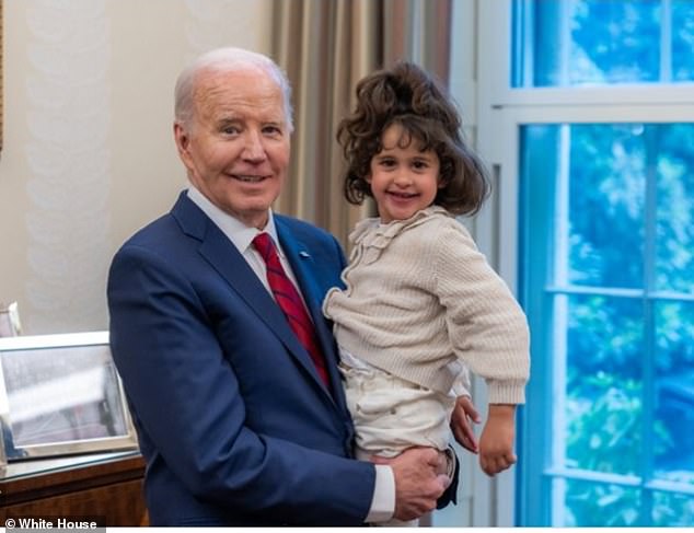 President Biden met with Abigail in the Oval Office on Wednesday.
