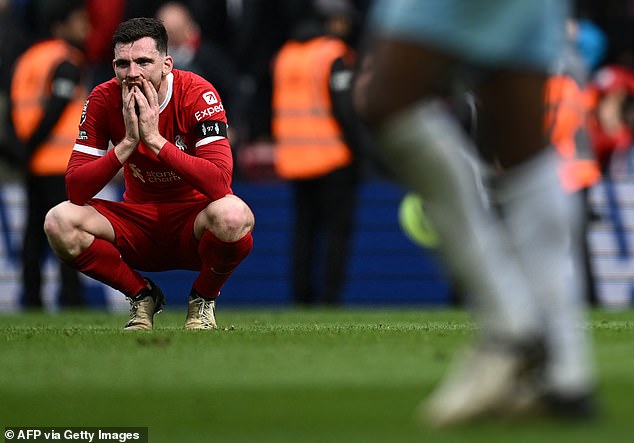 Andy Robertson criticized his team's poor finishing and terrible defense against Crystal Palace