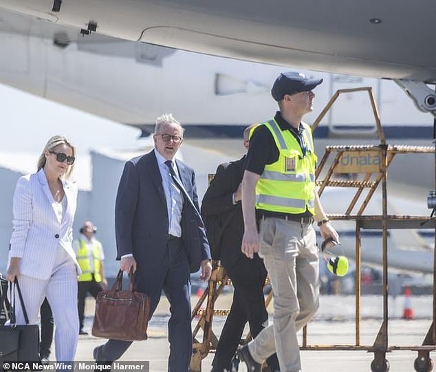 Anthony Albanese (pictured with partner Jodie Haydon) billed taxpayers almost $754,000 in the first three months of 2023, newly released data reveals.