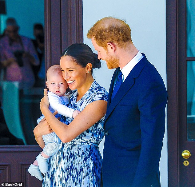 Meghan and Harry photographed with their son Archie in Cape Town in 2019. The couple reportedly decided not to include Archie, four, and Lilibet, two, in their new Netflix series.